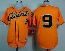 San Francisco Giants #9 Brandon Belt Orange Cool Base Stitched MLB Jersey