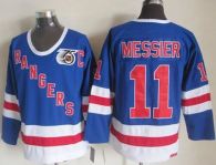 New York Rangers -11 Mark Messier Blue CCM 75TH Stitched NHL Jersey