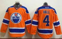 Edmonton Oilers -4 Taylor Hall Orange Stitched NHL Jersey
