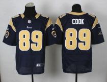 Nike St Louis Rams -89 Jared Cook Navy Blue Team Color Men's Stitched NFL Elite Jersey