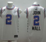 Washington Wizards -2 John Wall White 2015 All Star Stitched NBA Jersey