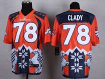 Nike Denver Broncos #78 Ryan Clady Orange Men's Stitched NFL Elite Noble Fashion Jersey