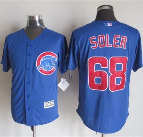 Chicago Cubs -68 Jorge Soler Blue New Cool Base Stitched MLB Jersey