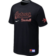MLB Houston Astros Black Nike Short Sleeve Practice T-Shirt
