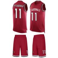 Cardinals -11 Larry Fitzgerald Red Team Color Stitched NFL Limited Tank Top Suit Jersey