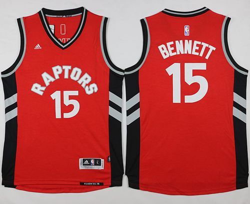 Toronto Raptors -15 Anthony Bennett Red Stitched NBA Jersey