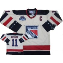 New York Rangers -11 Mark Messier White Stitched 2012 Winter Classic NHL Jersey