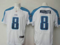 Nike Tennessee Titans -8 Marcus Mariota White Stitched NFL Elite Jersey