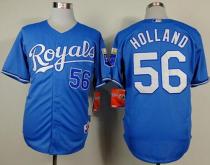 Kansas City Royals -56 Greg Holland Light Blue Alternate 1 Cool Base Stitched MLB Jersey