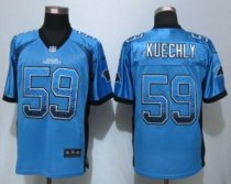 Nike Carolina Panthers -59 Luke Kuechly Drift Fashion Blue Elite Jerseys