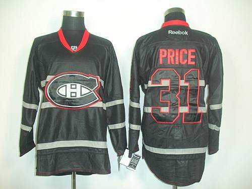 Montreal Canadiens -31 Carey Price Black Ice Stitched NHL Jersey