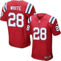 Nike New England Patriots -28 James White Red Alternate Stitched NFL Elite Jersey