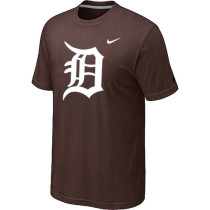 MLB Detroit Tigers Heathered Brown Nike Blended T-Shirt