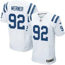 Nike Indianapolis Colts #92 Bjoern Werner White Men‘s Stitched NFL Elite Jersey
