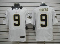 Nike Saints -9 Drew Brees White Stitched NFL Elite Jersey