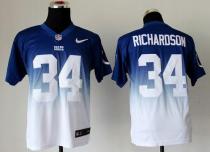 Nike Indianapolis Colts #34 Trent Richardson Royal Blue White Men’s Stitched NFL Elite Fadeaway Fash
