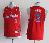 Los Angeles Clippers #3 Chris Paul Red Stitched Youth NBA Jersey