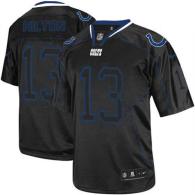 Nike Indianapolis Colts #13 TY Hilton Lights Out Black Men's Stitched NFL Elite Jersey