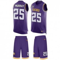 Nike Vikings #25 Latavius Murray Purple Team Color Stitched NFL Limited Tank Top Suit Jersey