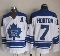 Toronto Maple Leafs -7 Tim Horton White CCM Throwback Third Stitched NHL Jersey