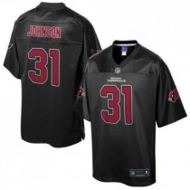 Nike Arizona Cardinals -31 David Johnson Black Men's NFL Pro Line Black Reverse Fashion Game Jersey