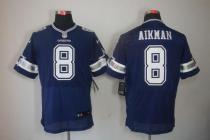 Nike Dallas Cowboys #8 Troy Aikman Navy Blue Team Color Men's Stitched NFL Elite Jersey