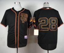 San Francisco Giants #28 Buster Posey Black Alternate Cool Base Stitched MLB Jersey
