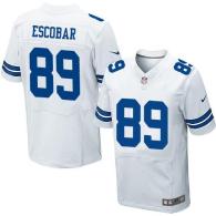 Nike Dallas Cowboys #89 Gavin Escobar White Men's Stitched NFL Elite Jersey