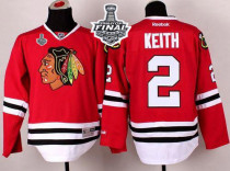 Chicago Blackhawks -2 Duncan Keith Red 2015 Stanley Cup Stitched NHL Jersey