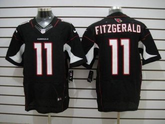 Nike Cardinals -11 Larry Fitzgerald Black Alternate Men's Stitched NFL Elite Jersey