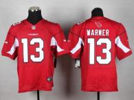 Nike Cardinals -13 Kurt Warner Red Team Color Men's Stitched NFL Elite Jersey