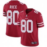 Nike 49ers -80 Jerry Rice Red Team Color Stitched NFL Vapor Untouchable Limited Jersey