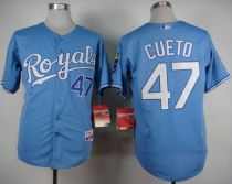 Kansas City Royals -47 Johnny Cueto Light Blue Alternate 1 Cool Base Stitched MLB Jersey