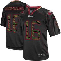Nike San Francisco 49ers #16 Joe Montana Black Men‘s Stitched NFL Elite Camo Fashion Jersey