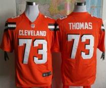 Nike Cleveland Browns -73 Joe Thomas Orange Alternate Stitched NFL Game Jersey
