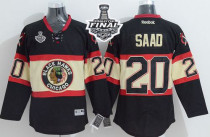 Chicago Blackhawks -20 Brandon Saad Black New Third 2015 Stanley Cup Stitched NHL Jersey