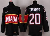 Olympic 2014 CA 20 John Tavares Black Stitched NHL Jersey