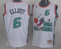 Mitchell And Ness San Antonio Spurs -6 Sean Elliott White 1996 All star Stitched NBA Jersey
