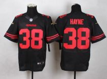Nike San Francisco 49ers #38 Jarryd Hayne Black Alternate Men‘s Stitched NFL Elite Jersey
