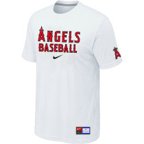 Los Angels of Anaheim White Nike Short Sleeve Practice T-Shirt
