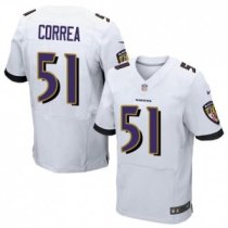 Nike Ravens -51 Kamalei Correa White Stitched NFL New Elite Jersey