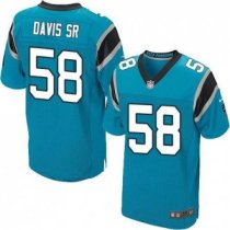 Nike Carolina Panthers -58 Thomas Davis Sr Blue Alternate Stitched NFL Elite Jersey