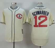 Chicago Cubs -12 Kyle Schwarber Cream 1929 Turn Back The Clock Stitched MLB Jersey