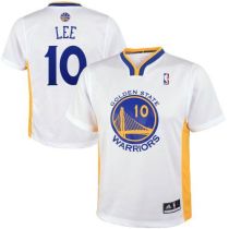 Revolution 30 Golden State Warriors -10 David Lee White Alternate Stitched NBA Jersey