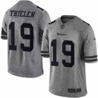 Nike Vikings -19 Adam Thielen Gray Stitched NFL Limited Gridiron Gray Jersey