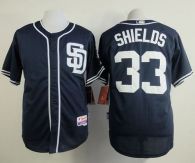 San Diego Padres #33 James Shields Dark Blue Alternate 1 Cool Base Stitched MLB Jersey