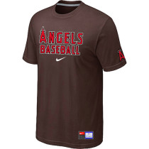 Los Angels of Anaheim Brown Nike Short Sleeve Practice T-Shirt