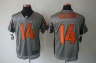 Nike Bengals -14 Andy Dalton Grey Shadow Stitched NFL Elite Jersey