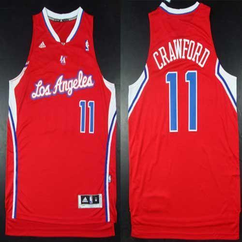 Los Angeles Clippers -11 Jamal Crawford Red Road Stitched NBA Jersey