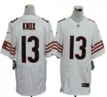 Nike Bears -13 Johnny Knox White Stitched NFL Elite Jersey